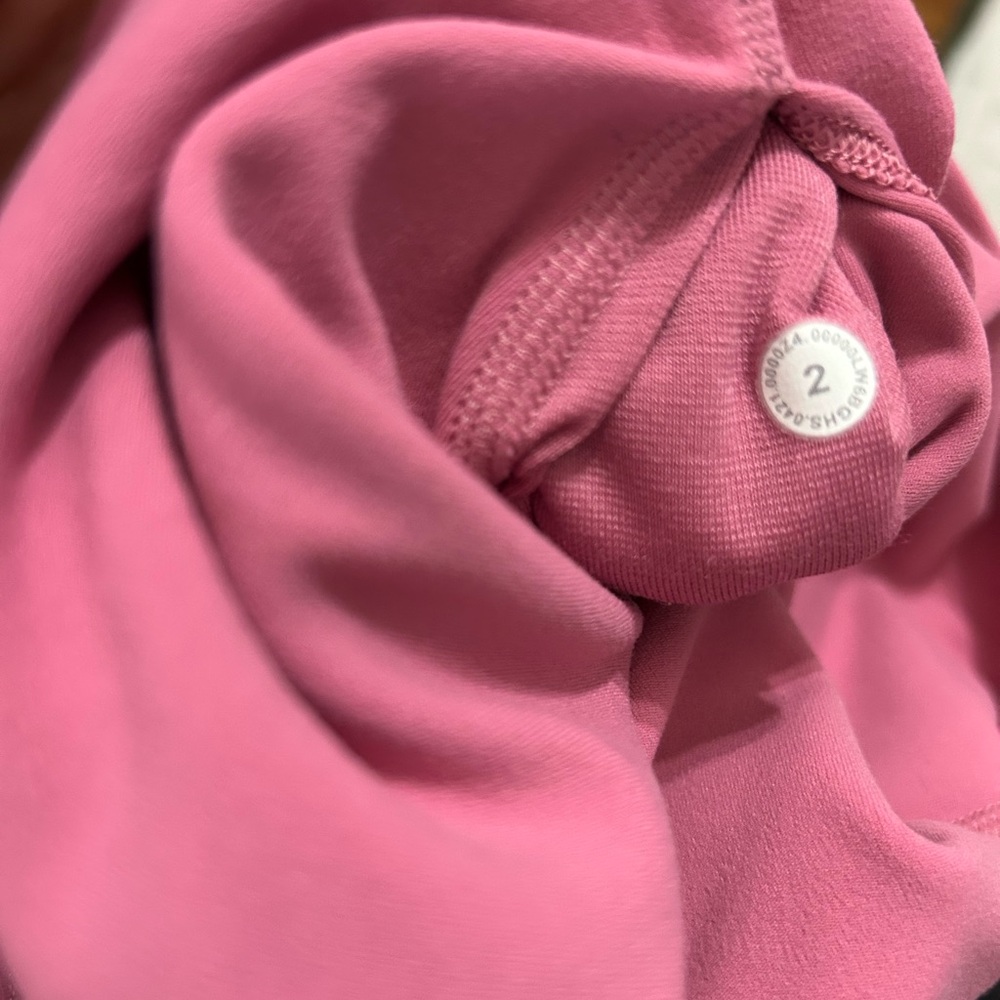 Lululemon Align Leggings 21” Double Lined Size 2 XS Pink Blossom Yoga Crop - Picture 7 of 8